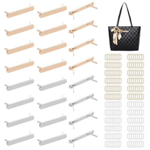 WADORN 24pcs Blanko-Stempeletiketten Aus Metall, 2 Farben Ovale, Leere Namensetiketten, Handgefertigte Logo-Etiketten Mit Unterlegscheibe Für DIY-Geldbörse, Handtasche, Kleidung, Dekoration, Zubehör WADORN 24pcs Blanko-Stempeletiketten Aus Metall, 2 Farben Ovale, Leere Namensetiketten, Handgefertigte Logo-Etiketten Mit Unterlegscheibe Für DIY-Geldbörse, Handtasche, Kleidung, Dekoration, Zubehör von WADORN