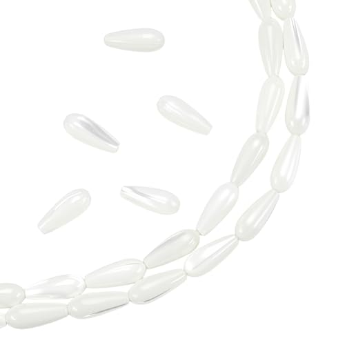 WADORN 34 Stück Natürliche Süßwasser Muschelperlen, Natürliche Muschelperlen In Tropfenform Lose Perlen Tropfenförmige Süßwasser Zuchtperlen Abstandshalter Charms Lose Für DIY Armband Halskette WADORN 34 Stück Natürliche Süßwasser Muschelperlen, Natürliche Muschelperlen In Tropfenform Lose Perlen Tropfenförmige Süßwasser Zuchtperlen Abstandshalter Charms Lose Für DIY Armband Halskette von WADORN