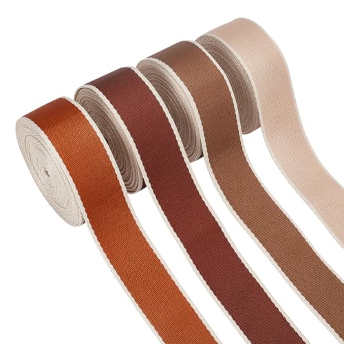 WADORN 4-Farbiges Polyester-Stickband, 20 Yards Streifenkantiges Jacquardband, 3 mm, Vintage-Band Für Rock, Vorhang, Hut, Haarschmuck, Tischdecke, DIY-Bastelzubehör WADORN 4-Farbiges Polyester-Stickband, 20 Yards Streifenkantiges Jacquardband, 3 mm, Vintage-Band Für Rock, Vorhang, Hut, Haarschmuck, Tischdecke, DIY-Bastelzubehör von WADORN
