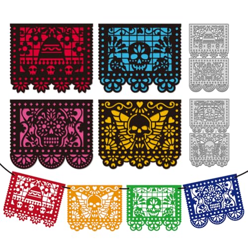 WADORN 4 Stück Metallstanzungen Mit Totenkopf Und Blume Halloween Totenkopf Prägerahmen Stanzformen Aus Karbonstahl Metall Totenkopf Schild Malerei Stanzungen Für DIY Scrapbooking Fotoalbum Karten WADORN 4 Stück Metallstanzungen Mit Totenkopf Und Blume Halloween Totenkopf Prägerahmen Stanzformen Aus Karbonstahl Metall Totenkopf Schild Malerei Stanzungen Für DIY Scrapbooking Fotoalbum Karten von WADORN