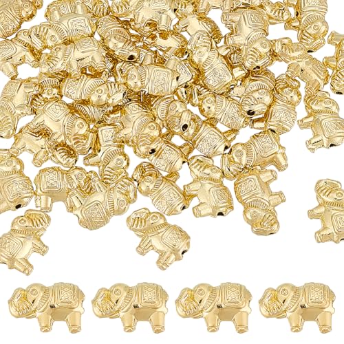 WADORN 50 Stück Elefanten Abstandshalterperlen Glückseligen Elefanten Lose Perlen Mit Loch Goldene Europäische Metall Geschnitzte Elefanten Tierperlen Charms Für DIY Bastelarbeiten Schmuckherstellung WADORN 50 Stück Elefanten Abstandshalterperlen Glückseligen Elefanten Lose Perlen Mit Loch Goldene Europäische Metall Geschnitzte Elefanten Tierperlen Charms Für DIY Bastelarbeiten Schmuckherstellung von WADORN