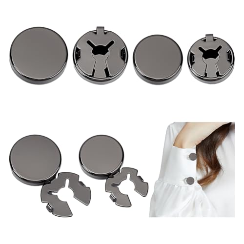 WADORN 8 Stück 2 Größen Flache Runde Knopfabdeckungen, Flache Runde Manschettenknöpfe Aus Metall Für Herrenhemden Personalisierte Manschettenknöpfe Für Hochzeitsfeiern Business Veranstaltungen WADORN 8 Stück 2 Größen Flache Runde Knopfabdeckungen, Flache Runde Manschettenknöpfe Aus Metall Für Herrenhemden Personalisierte Manschettenknöpfe Für Hochzeitsfeiern Business Veranstaltungen von WADORN