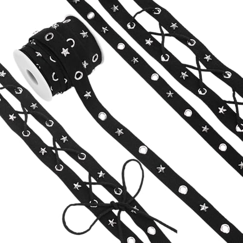 WADORN 9.1 m Ösenbesatz Mit Ösen 20mm Ösen Twillbandbesatz Stern Ösen Twillband Mit Öse Baumwoll Twillband Zum Nähen Basteln Herstellen von Ösenbandstreifen WADORN 9.1 m Ösenbesatz Mit Ösen 20mm Ösen Twillbandbesatz Stern Ösen Twillband Mit Öse Baumwoll Twillband Zum Nähen Basteln Herstellen von Ösenbandstreifen von WADORN