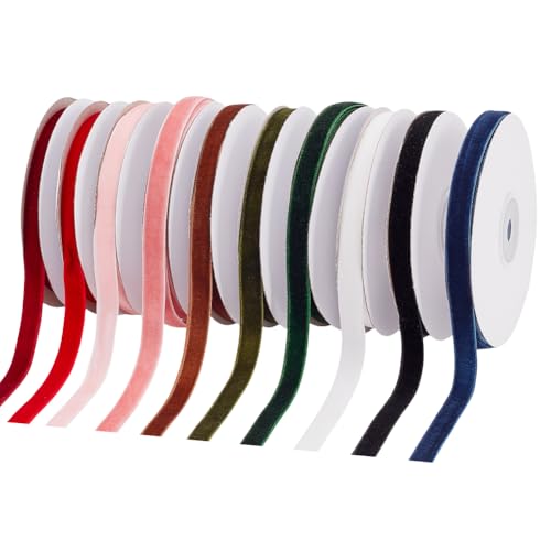 WADORN 90 m Samtband 10 Farben 10mm Einseitiges Samtband Verschiedene Geschenkverpackungsbänder Bulkware Für Blumensträuße Weihnachten Zuhause Kranz Hochzeitsdekor Schleifenherstellung WADORN 90 m Samtband 10 Farben 10mm Einseitiges Samtband Verschiedene Geschenkverpackungsbänder Bulkware Für Blumensträuße Weihnachten Zuhause Kranz Hochzeitsdekor Schleifenherstellung von WADORN