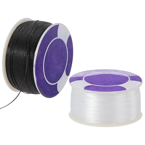 WADORN 91.4 m 0.1mm Armbandschnur Perlenfaden, 2 Farbe Schwarz Weiß Geflochtene Ornamentschnur Nylon Rocailles Perlenschnur Faden Geflochtene Schnur Zum Basteln Perlen Schmuck Armbänder Herstellung WADORN 91.4 m 0.1mm Armbandschnur Perlenfaden, 2 Farbe Schwarz Weiß Geflochtene Ornamentschnur Nylon Rocailles Perlenschnur Faden Geflochtene Schnur Zum Basteln Perlen Schmuck Armbänder Herstellung von WADORN