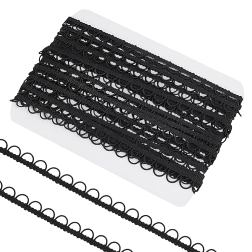WADORN 914.4cm Langer Gimp Zopfbesatz Mit Elastischer Knopfschlaufe Schwarze Gimp Borte Nähverzierung Gimp Zopfbesatz Elastische Kordel Für Kostüm Hochzeit Basteln Nähen WADORN 914.4cm Langer Gimp Zopfbesatz Mit Elastischer Knopfschlaufe Schwarze Gimp Borte Nähverzierung Gimp Zopfbesatz Elastische Kordel Für Kostüm Hochzeit Basteln Nähen von WADORN
