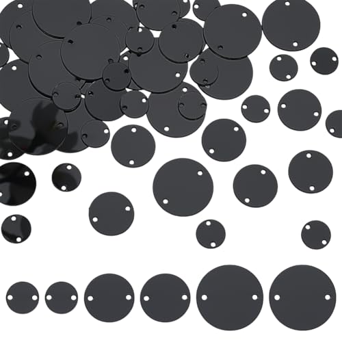 WADORN Acryl-Strasssteine zum Aufnähen, 10 mm, 15 mm, 20 mm, flache runde Rückseite, Spiegelperlen mit Loch, schwarze Kleidungsstücke, Zubehör für Kleidung, Abendkleider, Kostüme, Dekoration, Basteln WADORN Acryl-Strasssteine zum Aufnähen, 10 mm, 15 mm, 20 mm, flache runde Rückseite, Spiegelperlen mit Loch, schwarze Kleidungsstücke, Zubehör für Kleidung, Abendkleider, Kostüme, Dekoration, Basteln von WADORN