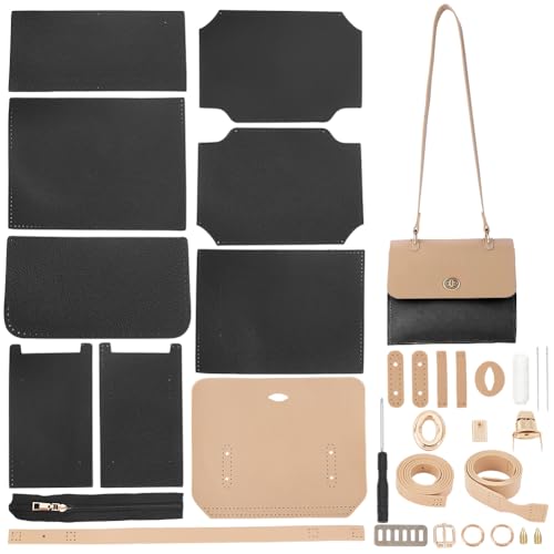 WADORN DIY-Kits Zur Herstellung von Taschen Und Geldbörsen, Quadratisches Handtaschen-Herstellungsset Aus PU-Leder, DIY-Schultertaschen-Herstellungszubehör, Schwarz, 21.2x7.2x0.2 cm WADORN DIY-Kits Zur Herstellung von Taschen Und Geldbörsen, Quadratisches Handtaschen-Herstellungsset Aus PU-Leder, DIY-Schultertaschen-Herstellungszubehör, Schwarz, 21.2x7.2x0.2 cm von WADORN