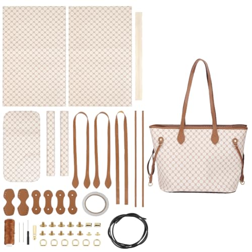 WADORN DIY Tragetaschen-Set Aus PU-Leder, DIY-Umhängetaschen Aus PU-Leder Zum Aufnähen, Bastelset, Handgefertigte Schultertaschen, Kintting-Set Für Frauen, Geschenke, DIY-Bastelset, Helle Farbe WADORN DIY Tragetaschen-Set Aus PU-Leder, DIY-Umhängetaschen Aus PU-Leder Zum Aufnähen, Bastelset, Handgefertigte Schultertaschen, Kintting-Set Für Frauen, Geschenke, DIY-Bastelset, Helle Farbe von WADORN