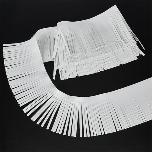 WADORN Fransenborte aus PU-Leder, 10,2 cm, Kunstleder, zum Nähen, Quasten, Tanzrock, doppelseitig, Quaste, Franseneinfassung, Band für DIY, Kleidung, Tasche, Nähen, Handwerk, Verzierung von WADORN