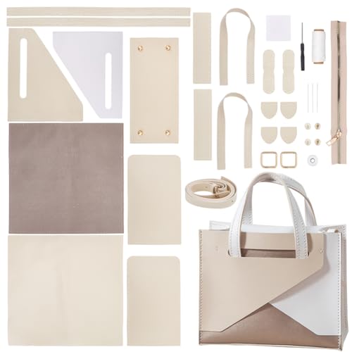 WADORN Handgefertigte Tragetaschen-Bastelsets, DIY Kunstleder-Handtaschen-Herstellungsset, DIY Personalisiertes Taschen-Nähset, Nähen, Basteln, Umhängetaschen-Herstellung, Sämtliches Zubehör WADORN Handgefertigte Tragetaschen-Bastelsets, DIY Kunstleder-Handtaschen-Herstellungsset, DIY Personalisiertes Taschen-Nähset, Nähen, Basteln, Umhängetaschen-Herstellung, Sämtliches Zubehör von WADORN