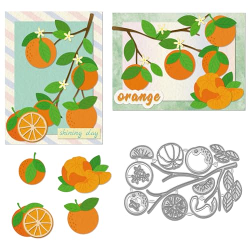 WADORN Stanzformen Für Karten Mit Orangefarbenen Früchten, Mandarine Obst-Prägeschablone Aus Metall Obstmotiv Stanzformen Aus Karbonstahl Schablonen Für Heimwerker Scrapbooking Kartenbasteln WADORN Stanzformen Für Karten Mit Orangefarbenen Früchten, Mandarine Obst-Prägeschablone Aus Metall Obstmotiv Stanzformen Aus Karbonstahl Schablonen Für Heimwerker Scrapbooking Kartenbasteln von WADORN