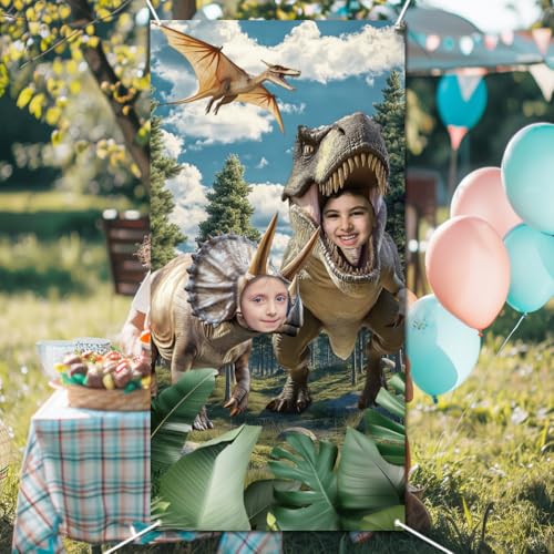 WADORN Türbanner Mit Dinosaurier Foto Jurassic Dinosaurier Gesicht Großer Stoff Foto Tür Hintergrund Requisiten Dekor Für Dino Thema Party Dekoration Geburtstagsparty 180x90cm WADORN Türbanner Mit Dinosaurier Foto Jurassic Dinosaurier Gesicht Großer Stoff Foto Tür Hintergrund Requisiten Dekor Für Dino Thema Party Dekoration Geburtstagsparty 180x90cm von WADORN