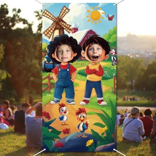 WADORN Türbanner Mit Foto Für Nutztiere Barnyard Animal Theme Gesicht Großer Stoff Fototür Hintergrund Requisiten Dekor Für Bauernhof Thema Party Dekoration Geburtstag Party Zubehör 180x90cm WADORN Türbanner Mit Foto Für Nutztiere Barnyard Animal Theme Gesicht Großer Stoff Fototür Hintergrund Requisiten Dekor Für Bauernhof Thema Party Dekoration Geburtstag Party Zubehör 180x90cm von WADORN