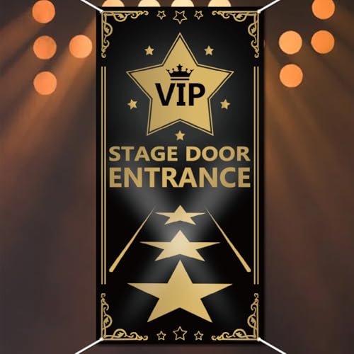 WADORN VIP Bühneneingang Hintergrund Foto Tür Banner Für Party Dekor 90x180cm Rugby Filmthema Fototür Hintergrund Requisiten Dekor Großer Stoff Lustige Preisverleihungs Hintergrund Zubehör von WADORN