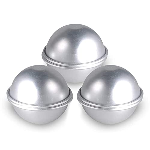 Seifenform Bath Bomb Molds,Wady Metall-Formen für Badekugeln zum Selbermachen DIY Bad Bombe Form mit 3 Größen, 6 Halbkreise insgesamt 3 Kugeln Seifenform Bath Bomb Molds,Wady Metall-Formen für Badekugeln zum Selbermachen DIY Bad Bombe Form mit 3 Größen, 6 Halbkreise insgesamt 3 Kugeln von WADY