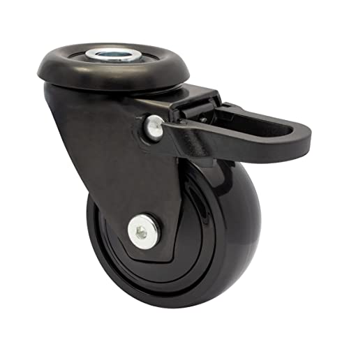 WAGNER ultrawendige 360° - 3C - Design-Lenkrolle/Möbelrolle - schwarz, soft, Rückenloch, Feststeller kompatibel mit TENO Möbelbeine, Durchmesser Ø 50 mm, Bauhöhe 75 mm, Tragkraft 50 kg - 01335201 WAGNER ultrawendige 360° - 3C - Design-Lenkrolle/Möbelrolle - schwarz, soft, Rückenloch, Feststeller kompatibel mit TENO Möbelbeine, Durchmesser Ø 50 mm, Bauhöhe 75 mm, Tragkraft 50 kg - 01335201 von WAGNER design yourself