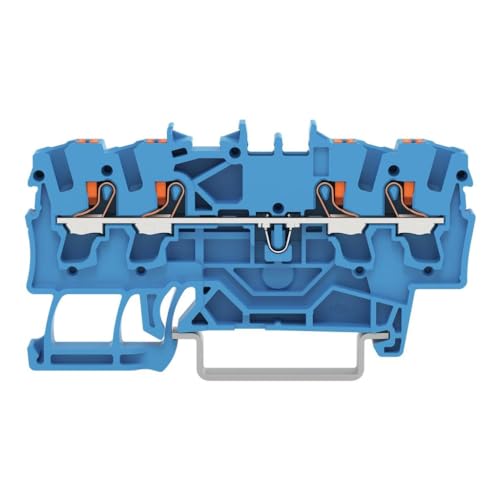 WAGO 2202-1404 Durchgangsklemme 5.20mm Push-In-Klemme Blau 100St. von WAGO
