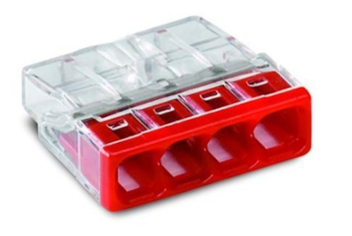 WAGO 2273 COMPACT-Verbindungsdosenklemme wahlweise 2/3/4/5/8-Leiter-Klemme (2273-204, 50) von WAGO
