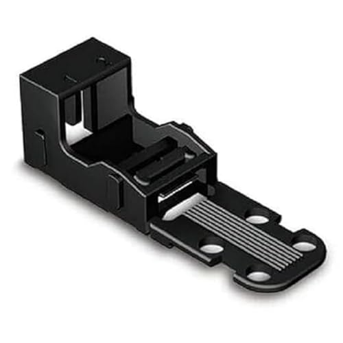 WAGO Befestigungsadapter 221-502/000-004 | für 2 Leiter-Klemmen, 4 mm², 10 Stück, Schraubbefestigung für Verbindungsklemmen, geeignet für stehende und liegende Montierung, schwarz WAGO Befestigungsadapter 221-502/000-004 | für 2 Leiter-Klemmen, 4 mm², 10 Stück, Schraubbefestigung für Verbindungsklemmen, geeignet für stehende und liegende Montierung, schwarz von WAGO