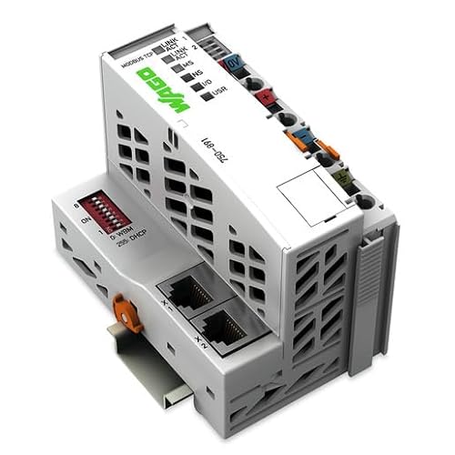 WAGO Controller Modbus TCP G4 2ETH 750-891, Industriesteuerung, Lichtgrau von WAGO
