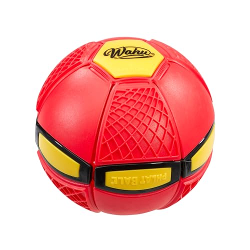 Wahu - PHLAT BALL Junior - Rot - Mini Faltbare Wurfscheibe - Outdoor-Spiele für Kinder ab 5 Jahren - Innovative Ball 10,2cm, Frisbee 15,2cm - Outdoor-Spiele für 2+ Spieler - Mini-Reiseversion Wahu - PHLAT BALL Junior - Rot - Mini Faltbare Wurfscheibe - Outdoor-Spiele für Kinder ab 5 Jahren - Innovative Ball 10,2cm, Frisbee 15,2cm - Outdoor-Spiele für 2+ Spieler - Mini-Reiseversion von WAHU