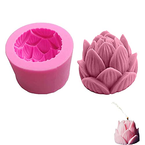 Lotus Silikonform Lotus Form Diy 3D Lotus Blumen Silikon 3D Küche Blumen Silikonform Lotus Diy Backen Lotus Form Gießformen Zum Gießen Von Polymer Clay Seifenkerzen Machen Handgemachtes Projekt von WAIBBU