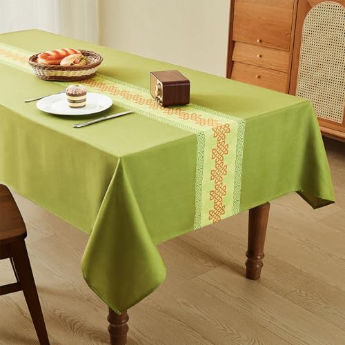WAITER TREE Rechteckige Tischdecke Keltische Knotenbedruckte Leinentischdecke Wasser- und knitterfreie waschbare dekorative Tischdecke St. Patrick's Day Weihnachtsfeiern Partys Grün 140 × 180 cm WAITER TREE Rechteckige Tischdecke Keltische Knotenbedruckte Leinentischdecke Wasser- und knitterfreie waschbare dekorative Tischdecke St. Patrick's Day Weihnachtsfeiern Partys Grün 140 × 180 cm von WAITER TREE