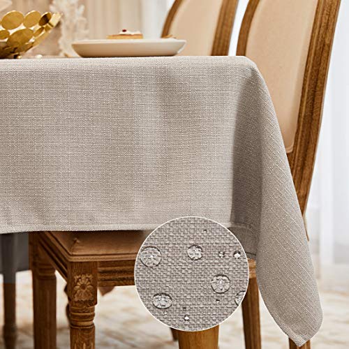 WAITER TREE Tischdecke leinen Hochwertig Tischdecke Abwaschbar Tischtuch Pflegeleichte Tischdecke Leinenoptik Wasserdicht Tischdecke Lotuseffekt Beige 140 x 180 cm WAITER TREE Tischdecke leinen Hochwertig Tischdecke Abwaschbar Tischtuch Pflegeleichte Tischdecke Leinenoptik Wasserdicht Tischdecke Lotuseffekt Beige 140 x 180 cm von WAITER TREE
