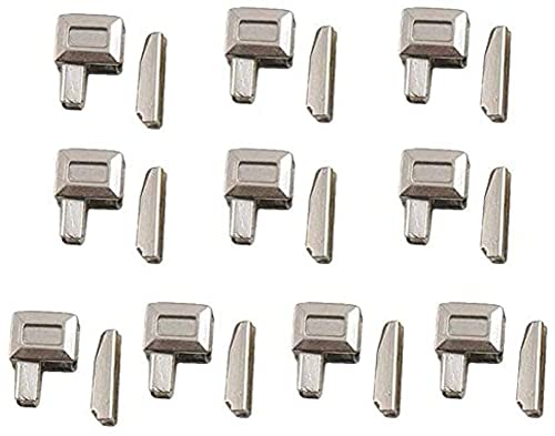 WAITLOVER 10 Set Metall-Reißverschluss-Schieber, Halterung, Einstecknadel, Reißverschluss, Top-Stop-Zubehör, Reißverschluss für Mantel, Stecker, Heimreparatur-Set von WAITLOVER