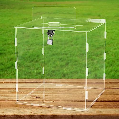 WAITLOVER Acryl Hochzeit Urne Karte Box mit Schloss Klar Spardose Für Party Graduierung Jahrestag Baby Geburtstag Dekorationen Dusche WAITLOVER Acryl Hochzeit Urne Karte Box mit Schloss Klar Spardose Für Party Graduierung Jahrestag Baby Geburtstag Dekorationen Dusche von WAITLOVER