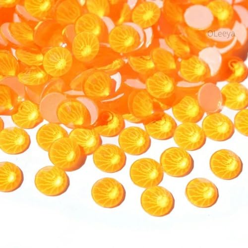 Glasstrasssteine in allen Größen, nachtleuchtend, neonfarben, nicht Hotfix, Glitzerkristalle für Nagelkunst-Zubehör, F0170-Orange, Neon-SS30-288 Stück von WAJIJD