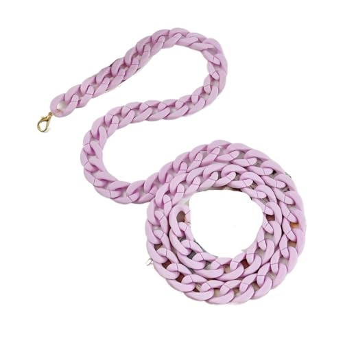 WAJJWI 2 Pcs Bunte Tasche Kette Armband Schulter Kette Harz Mobile Kette Für Umhängetasche Tote(Matte Purple) von WAJJWI