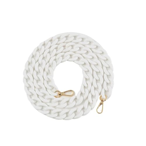 WAJJWI 2 Pcs Bunte Tasche Kette Armband Schulter Kette Harz Mobile Kette Für Umhängetasche Tote(White) von WAJJWI