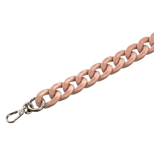 WAJJWI 2 Stück 27–140 cm Taschenkette Taschengurt Harzketten High Light DIY Tasche Verlängert Einzel-Schulterhand Crossbody-Gurt Unterarmtasche Für Umhängetasche Tote(Milk Coffee,100cm) von WAJJWI