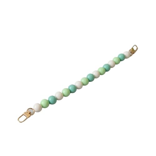 WAJJWI 2 Stück Perlen-Handtaschenkette, austauschbare Taschenteile, Zubehör, Handtaschengurt, Harz, Telefonhüllen-Zubehör, handgefertigtes Armband Für Umhängetasche Tote(Color 10) von WAJJWI