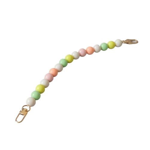 WAJJWI 2 Stück Perlen-Handtaschenkette, austauschbare Taschenteile, Zubehör, Handtaschengurt, Harz, Telefonhüllen-Zubehör, handgefertigtes Armband Für Umhängetasche Tote(Color 6) von WAJJWI