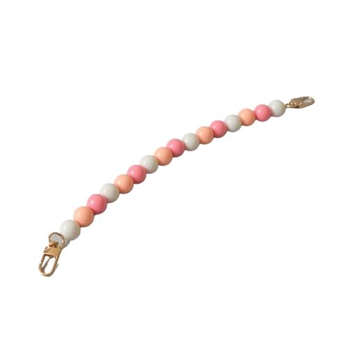 WAJJWI 2 Stück Perlen-Handtaschenkette, austauschbare Taschenteile, Zubehör, Handtaschengurt, Harz, Telefonhüllen-Zubehör, handgefertigtes Armband Für Umhängetasche Tote(Color 8) von WAJJWI