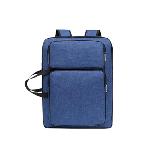 WAJJWI Kunstmappe Tasche Künstler-Portfolio-Rucksack-Hülle, vielseitige Kunsttaschen, wasserdichter Zeichenbrett-Rucksack, Aufbewahrungstaschen, Malen, Skizzieren(Blue) von WAJJWI