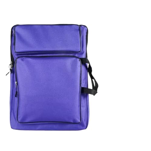 WAJJWI Kunstmappe Tasche Multifunktionaler Künstler-Portfolio-Rucksack, Tragetasche, Reise- und Zeichentasche, wasserdichter Kunst-Skizzen-Rucksack(Purple) von WAJJWI