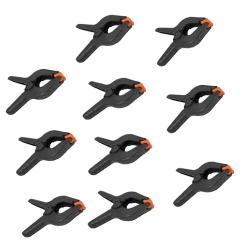WAJJWI Nylon Federklemmen 20 Stück 2 Zoll Holzklammern Typ A DIY Kunststoff Nylon Klemme for Holzbearbeitungswerkzeuge A-Clip Fotostudio Grüner Hintergrund Federklammern von WAJJWI