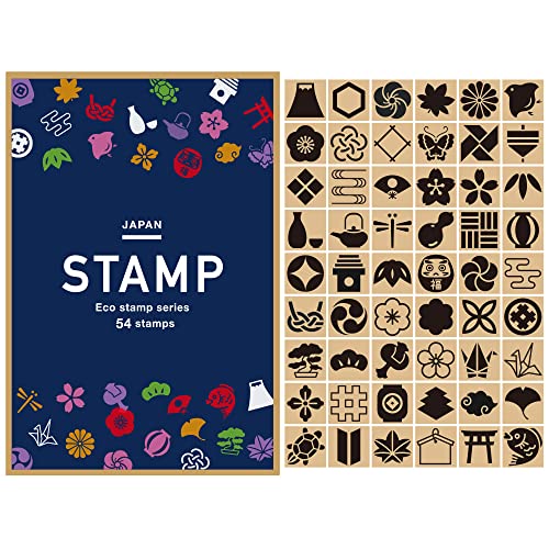 WAKUWAKU 54 Stück Holz Gummistempel Traditionelles Japanisches Design Set für DIY Handwerk Scrapbook Malerei Buchstaben Tagebuch Kartenherstellung Geschenk Made in Japan Tokyo Hellbraun WAKUWAKU 54 Stück Holz Gummistempel Traditionelles Japanisches Design Set für DIY Handwerk Scrapbook Malerei Buchstaben Tagebuch Kartenherstellung Geschenk Made in Japan Tokyo Hellbraun von WAKUWAKU