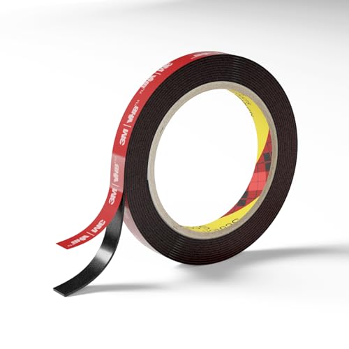 Doppelseitiges, strapazierfähiges Klebeband, aus 3M VHB-Klebeband, 3 m x 1,3 cm, Montage-Klebeband, wasserdicht, hochtemperaturbeständig, für Auto-LED-Streifen, Heimbüro-Dekoration, Innen- und Doppelseitiges, strapazierfähiges Klebeband, aus 3M VHB-Klebeband, 3 m x 1,3 cm, Montage-Klebeband, wasserdicht, hochtemperaturbeständig, für Auto-LED-Streifen, Heimbüro-Dekoration, Innen- und von WALL QMER