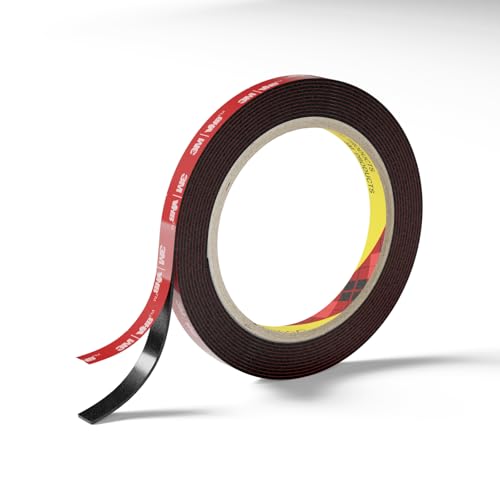 Doppelseitiges, strapazierfähiges Klebeband, aus 3M VHB-Klebeband, 3 m x 1 cm, Montage-Klebeband, wasserdicht, hochtemperaturbeständig, für Auto-LED-Streifen, Heimbüro-Dekoration, Innen- und Doppelseitiges, strapazierfähiges Klebeband, aus 3M VHB-Klebeband, 3 m x 1 cm, Montage-Klebeband, wasserdicht, hochtemperaturbeständig, für Auto-LED-Streifen, Heimbüro-Dekoration, Innen- und von WALL QMER