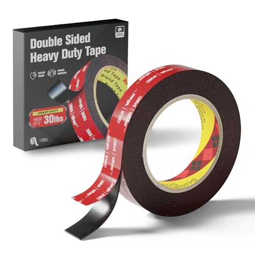 Doppelseitiges, strapazierfähiges Klebeband, aus 3M VHB-Klebeband, 3 m x 2,4 cm, Montage-Klebeband, wasserdicht, hochtemperaturbeständig, für Auto-LED-Streifen, Heimbüro-Dekoration, Innen- und Doppelseitiges, strapazierfähiges Klebeband, aus 3M VHB-Klebeband, 3 m x 2,4 cm, Montage-Klebeband, wasserdicht, hochtemperaturbeständig, für Auto-LED-Streifen, Heimbüro-Dekoration, Innen- und von WALL QMER