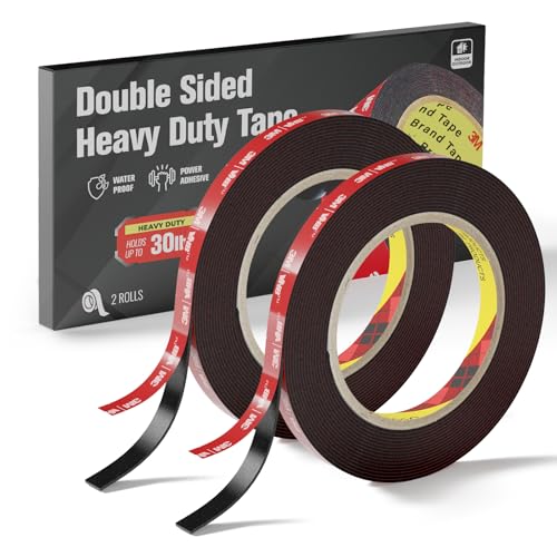 Doppelseitiges, strapazierfähiges Klebeband, aus 3M-VHB-Klebeband, 4,5 m × 1 cm, Montage-Klebeband, wasserdicht, hochtemperaturbeständig, für Auto-LED-Streifen, Heimbüro-Dekoration, Innen- und Doppelseitiges, strapazierfähiges Klebeband, aus 3M-VHB-Klebeband, 4,5 m × 1 cm, Montage-Klebeband, wasserdicht, hochtemperaturbeständig, für Auto-LED-Streifen, Heimbüro-Dekoration, Innen- und von WALL QMER