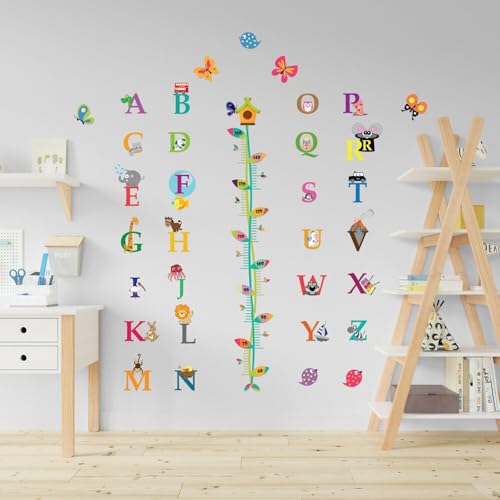 Alphabet, Bildung, Messlatte, Schmetterling, ABC, Lernen, Wanddekoration, Kinderzimmer, Babyzimmer, Kinder, modern, Kinder, Wandaufkleber, Muster, Waldland, Abenteuer. Alphabet, Bildung, Messlatte, Schmetterling, ABC, Lernen, Wanddekoration, Kinderzimmer, Babyzimmer, Kinder, modern, Kinder, Wandaufkleber, Muster, Waldland, Abenteuer. von WALPLUS