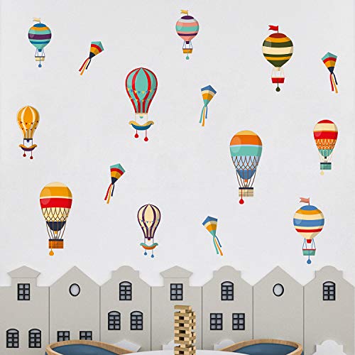 Heißluftballons, 2D Animation, Bunte Dekorationen, skandinavischer Stil, Kinder Wandaufkleber, Bergaufkleber, Kinderzimmer, Babyzimmer, Abenteuer, Kinderzimmer, Kleinkindzimmer Heißluftballons, 2D Animation, Bunte Dekorationen, skandinavischer Stil, Kinder Wandaufkleber, Bergaufkleber, Kinderzimmer, Babyzimmer, Abenteuer, Kinderzimmer, Kleinkindzimmer von WALPLUS