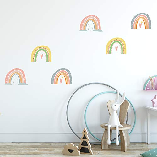 Kinder-Aufkleber, Kinderzimmer, Schlafzimmer, Wanddekoration, Charaktere, bunte Kreaturen, fröhliche Abenteuer, lustige Aufkleber, Kleinkinderzimmer-Dekoration, handgezeichnete Regenbögen Kinder-Aufkleber, Kinderzimmer, Schlafzimmer, Wanddekoration, Charaktere, bunte Kreaturen, fröhliche Abenteuer, lustige Aufkleber, Kleinkinderzimmer-Dekoration, handgezeichnete Regenbögen von WALPLUS