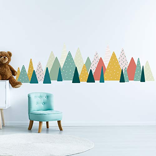 WALPLUS Wandaufkleber, skandinavische Berge, für Kinderzimmer, Spielzimmer, Schlafzimmer, Dekoration, entfernbare Vinyl-Aufkleber WALPLUS Wandaufkleber, skandinavische Berge, für Kinderzimmer, Spielzimmer, Schlafzimmer, Dekoration, entfernbare Vinyl-Aufkleber von WALPLUS